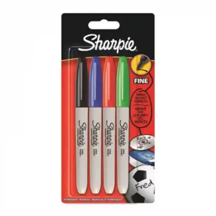 Sharpıe 4 Lü Fıne Permanent Markör Ana Renkler 1985858