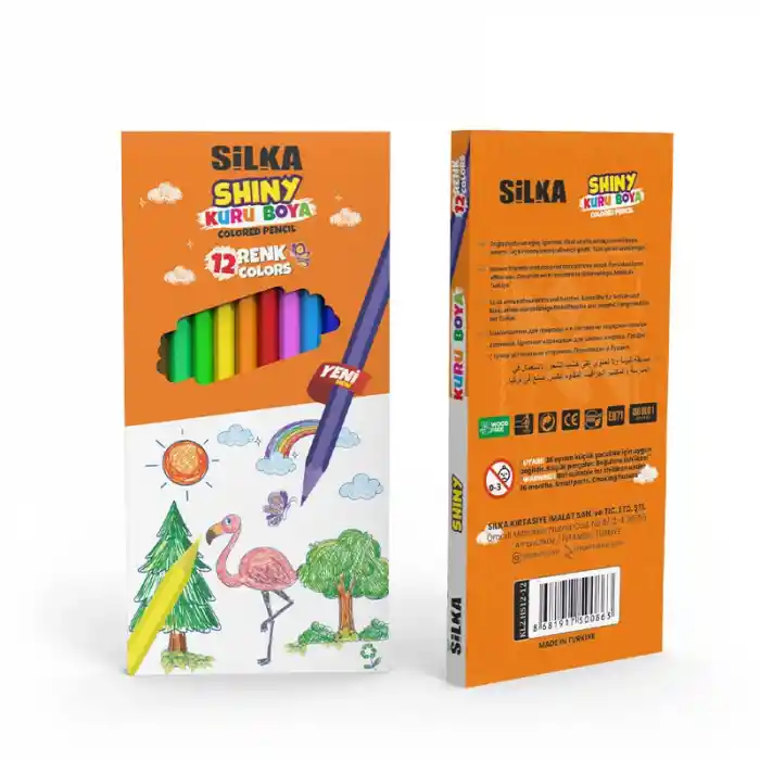 Silka Art.86 Shıny 12 Renk Tam Boy Kuru Boya Kl2-hs12-12