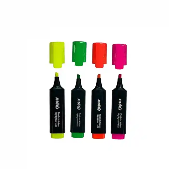 Sırdaş 6509 Fosforlu Kalem 4 Lü Blister
