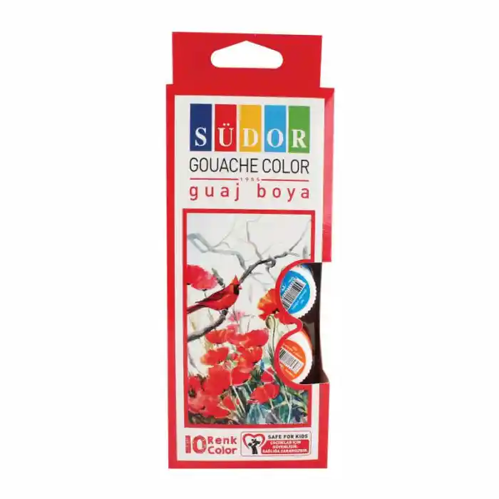 Südor 10 Renk Guaj Boya Şişe 15 Ml Sd522