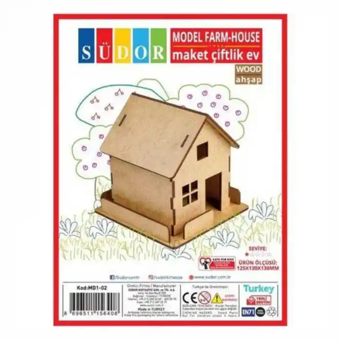 Südor Ahşap Maket Çiftlik Ev Md1-02