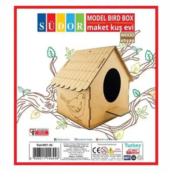 Südor Ahşap Maket Kuş Evi Md1-06