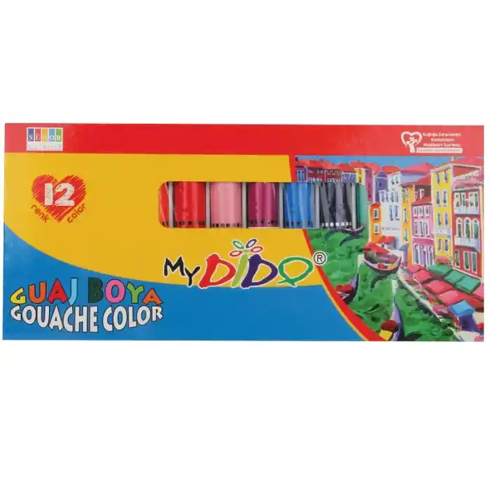 Südor Mydido 12 Renk Guaj Boya Tüp 9 Ml My54