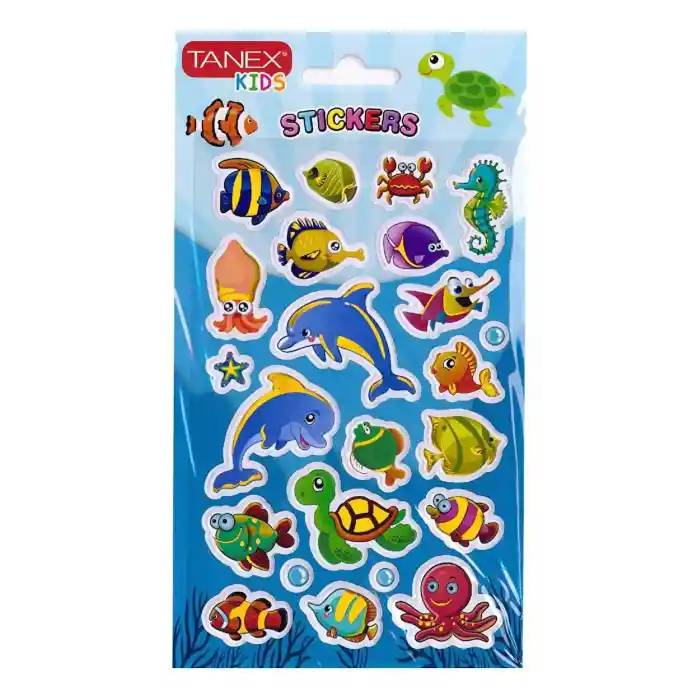 Tanex Tnx-26165 Puffy Deniz Canlıları Serisi Stıcker Etiket