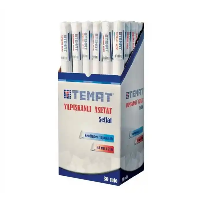 Temat 45 Cm X 2 Mt Yapışkanlı Asetat Rulo 10350