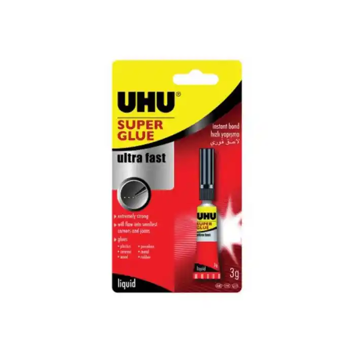 Uhu Super Glue-japon Yapıştırıcı 3 Gr Blister 40279