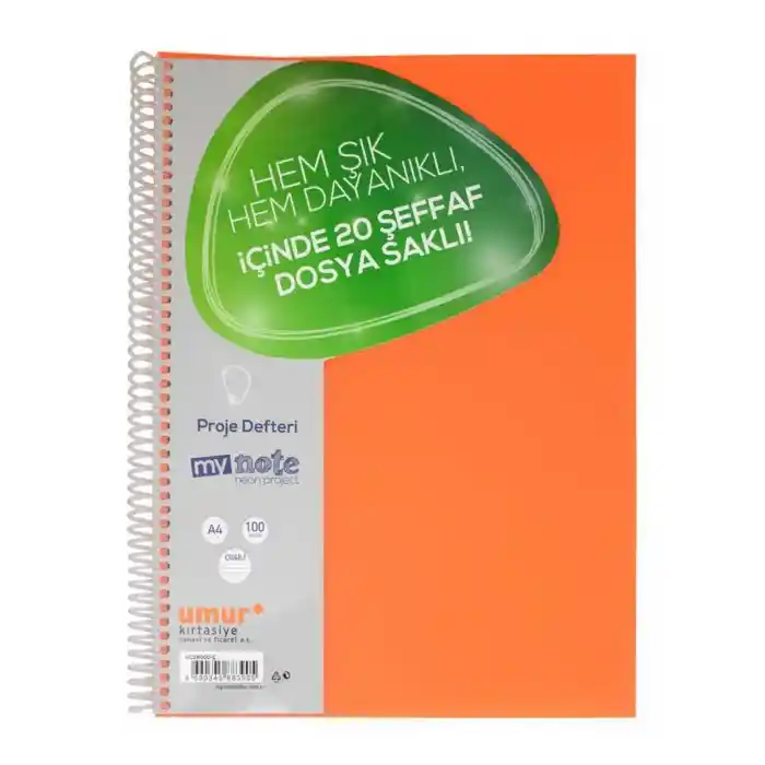 Umur Mynote Neon 100 Yp. Çizgili Proje Defteri 30006788
