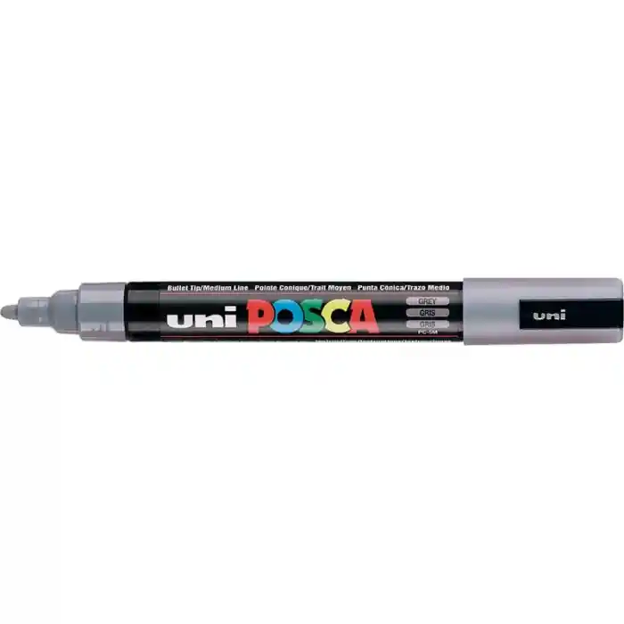 Uni-ball Pc-5m-posca Su Bazlı Marker Gri 1.8-2.5