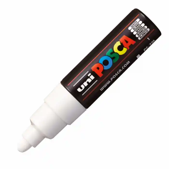 Uni-ball Pc-7m -posca Su Bazlı Marker Beyaz 4,5-5,5