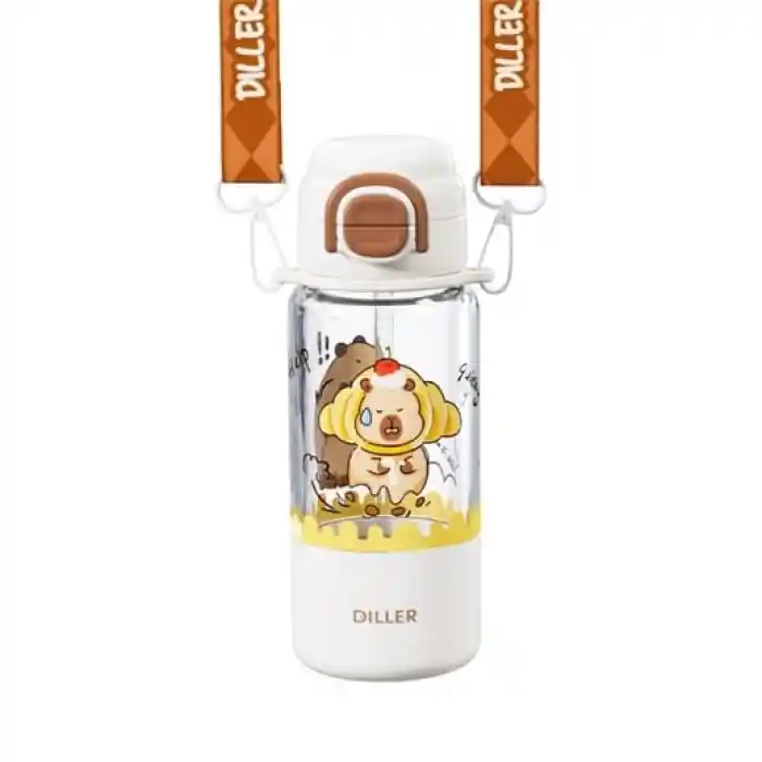 Vagon Lıfe Dıller D2560 Çift Açılır Kapaklı Tritan Matara 600 Ml