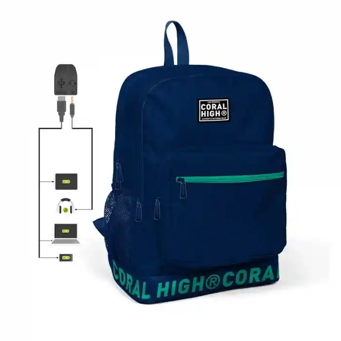 Yaygan 24107 Coral Hıgh Sırt Çantası Usb+aux Soketli