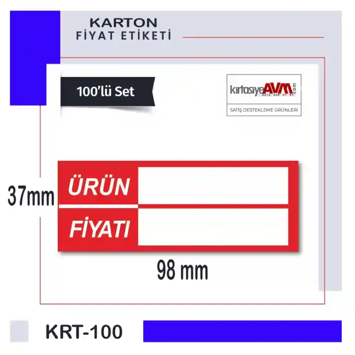 Yazılıp-Silinebilir Selefonlu Karton Raf Profil İçi Fiyat Etiketi 4x10 cm 100 Adet