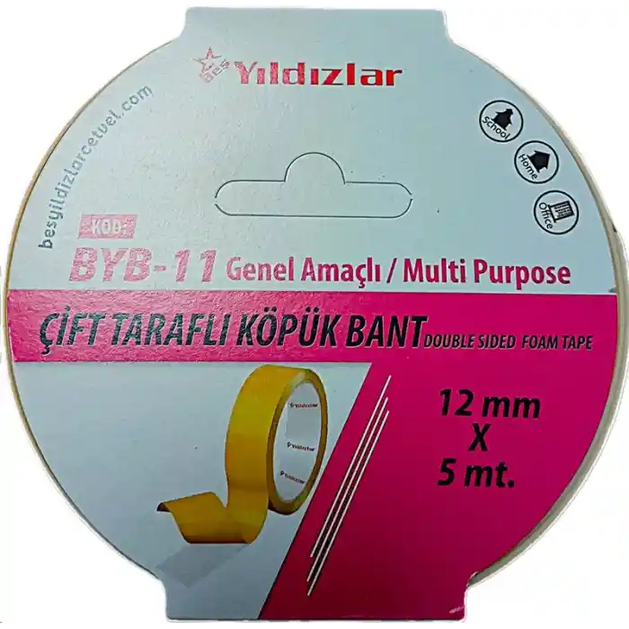 Yıldızlar 12x5 Çift Taraflı Köpük Bant Byb-11