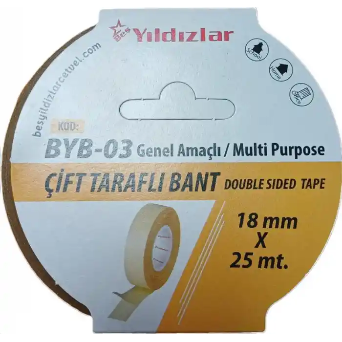 Yıldızlar 18x25 Çift Taraflı Bant Byb-03