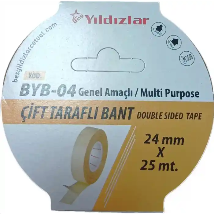 Yıldızlar 24x25 Çift Taraflı Bant Byb-04