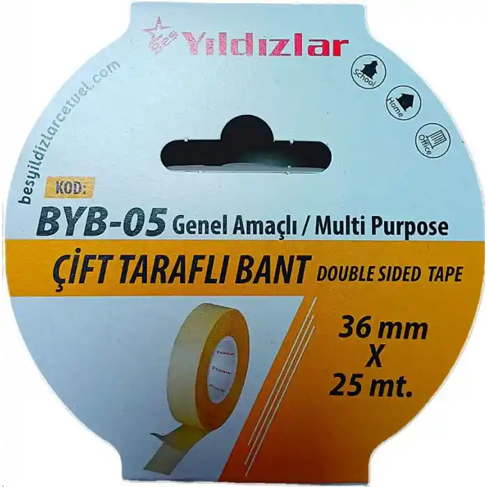 Yıldızlar 36x25 Çift Taraflı Bant Byb-05