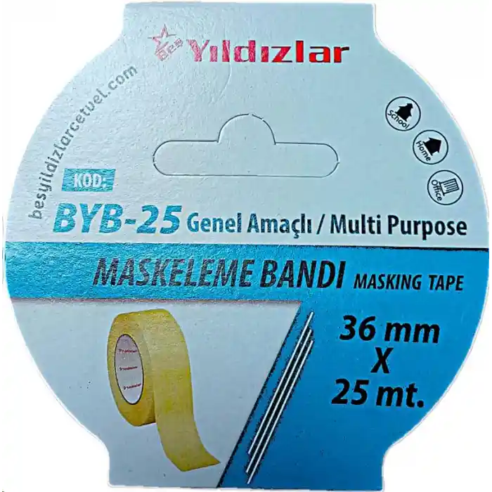 Yıldızlar 36x25 Maskeleme Bantı Byb-25
