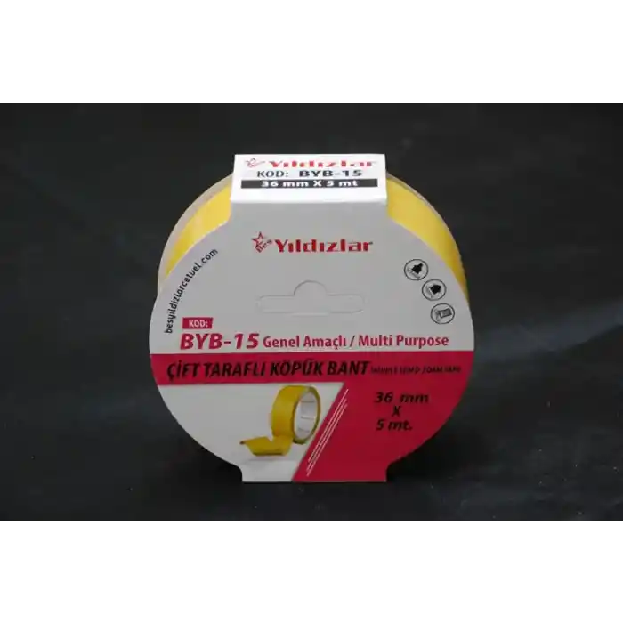 Yıldızlar 36x5 Çift Taraflı Köpük Bant Byb-15