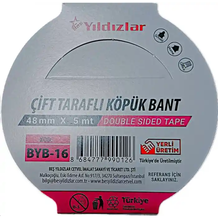 Yıldızlar 48x5 Çift Taraflı Köpük Bant Byb-16