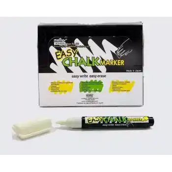 Kırtasiyeavm Marvy Beyaz Sıvı Tebeşir Kalemi Easy Chalk Marker