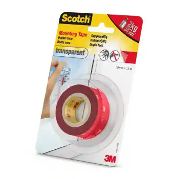 3m 4004 Montaj Bandı Çift Taraflı Şeffaf 19x1.5 Metre