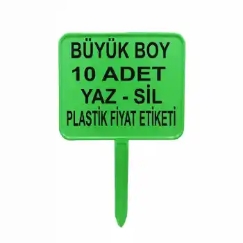 MT Kuruyemişci Fiyat Etiketi Yeşil 10 Adet B.Boy