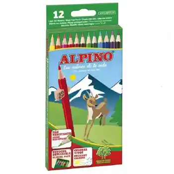 Alpıno 12 Renk Kuru Boya 1/1 Tam Boy Al-10654