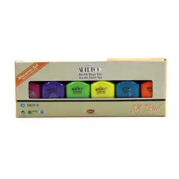 Artdeco Akrilik Boya 75 Ml Makaron Renkler 6 Lı Set