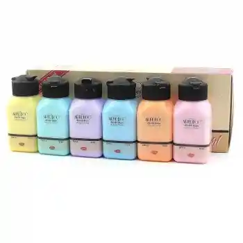 Artdeco Akrilik Boya 75 Ml Pastel Renkler 6 Lı Set