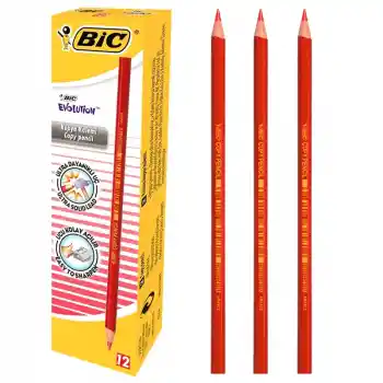 Bic Evolutıon Kırmızı Kopya Kalemi 12 Li 921369 (özel Fiyat)