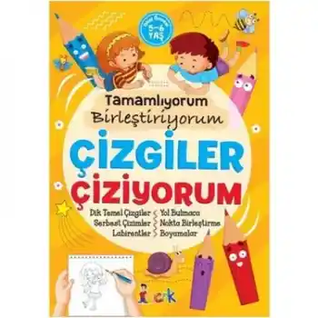 Bıcırık / Tamamlıyorum Birleştiriyorum Çizgiler Çiziyorum