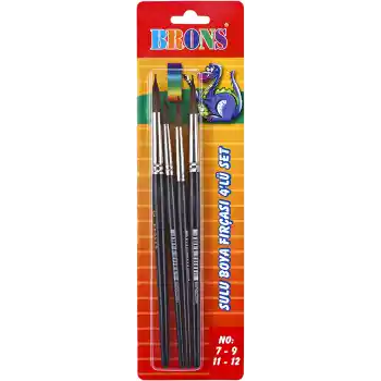 Brons Fırça Seti 4 Lü No.7-9-11-12 Br-617
