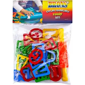 Brons Oyun Hamuru Harf Seti Merdaneli Br-473