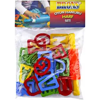Brons Oyun Hamuru Harf Seti Merdaneli Br-473