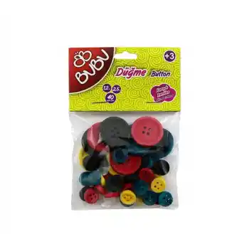 Bu-bu Hs0007 Düğme 1,2 Cm-2,5 Cm 60 Lı