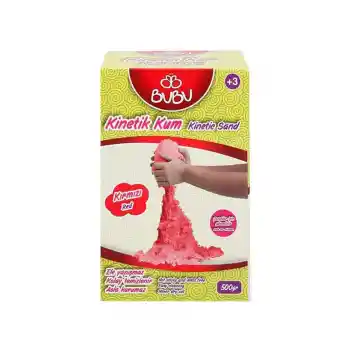 Bu-bu Kırmızı Kinetik Kum 500 Gr. Ku0006