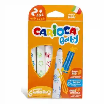 Carıoca 6 Renk Baby Jumbo Damga Keçeli Kalem 42279