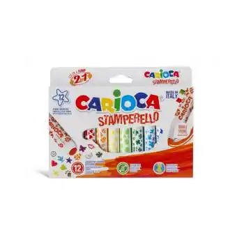 Carıoca Baby 12 Renk Jumbo Damga Keçeli Kalem 42240