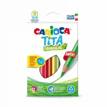 Carıoca Tıta 12 Renk Üçgen Kuru Boya 42791