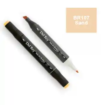 Del Rey Twın Marker Br107 Sand Çift Uçlu Grafik Kalemi Mn-dr107