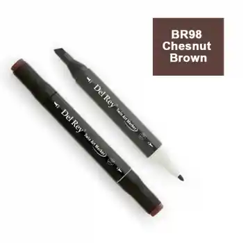 Del Rey Twın Marker Br98 Chesnut Brown Çift Uçlu Grafik Kalemi Mn-dr098