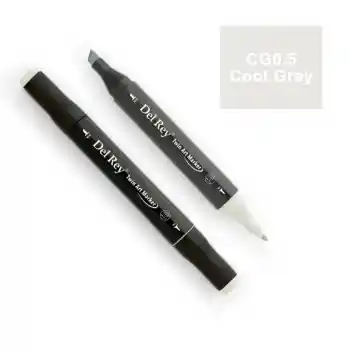 Del Rey Twın Marker Cg0.5 Cool Grey Çift Uçlu Grafik Kalemi Mn-drcg0.5
