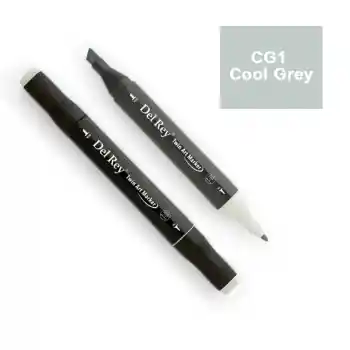 Del Rey Twın Marker Cg1 Cool Grey Çift Uçlu Grafik Kalemi Mn-drcg1