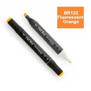Del Rey Twın Marker F122 Fluorescent Orange Çift Uçlu Grafik Kalemi Mn-dr122