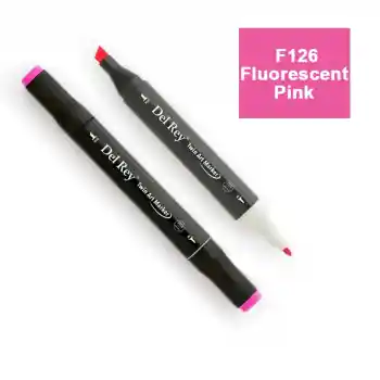 Del Rey Twın Marker F126 Fluorescent Pink Çift Uçlu Grafik Kalemi Mn-dr126
