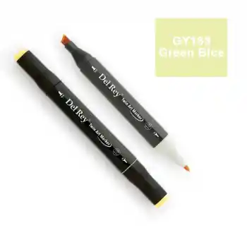 Del Rey Twın Marker Gy163 Green Bice Çift Uçlu Grafik Kalemi Mn-dr163