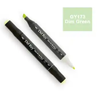 Del Rey Twın Marker Gy173 Dim Green Çift Uçlu Grafik Kalemi Mn-dr173