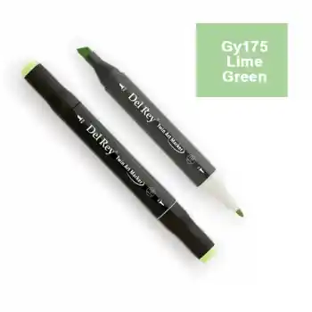 Del Rey Twın Marker Gy175 Lime Green Çift Uçlu Grafik Kalemi Mn-dr175