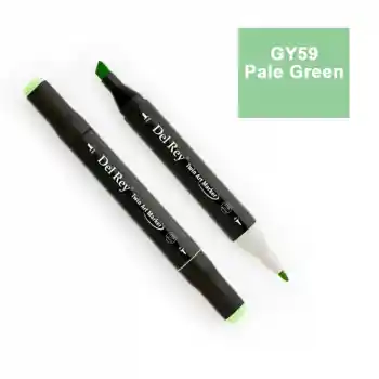 Del Rey Twın Marker Gy59 Pale Green Çift Uçlu Grafik Kalemi Mn-dr059