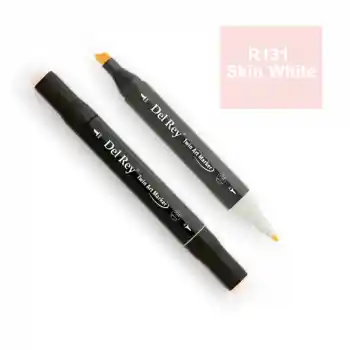 Del Rey Twın Marker R131 Skin White Çift Uçlu Grafik Kalemi Mn-dr131